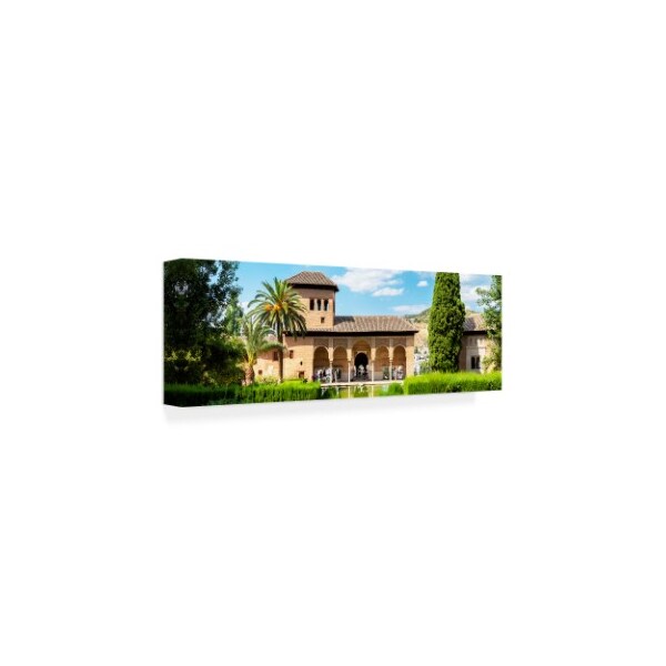 Philippe Hugonnard 'Made In Spain 2 The Partal Gardens Of Alhambra III' Canvas Art,8x24